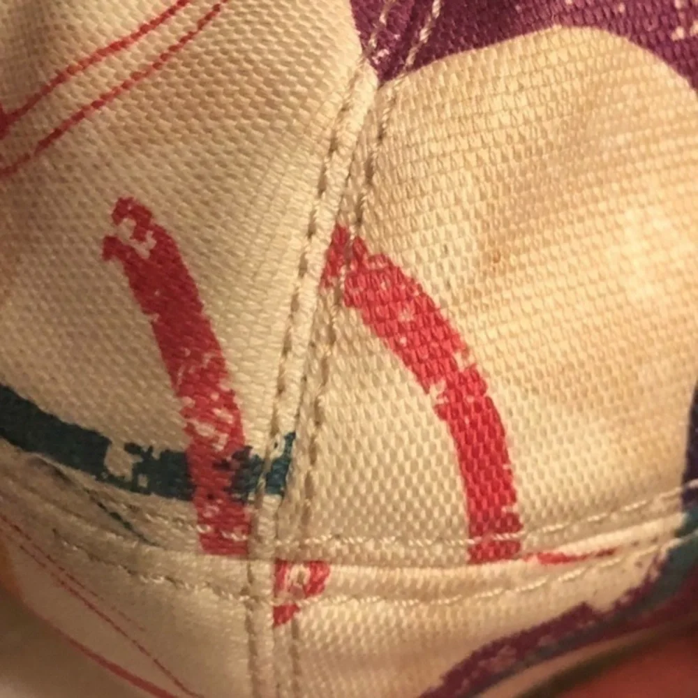 Coach poppy stamped c multicolor tote bag f23382
